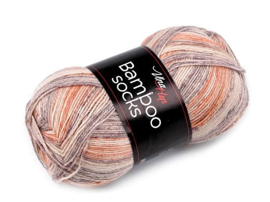 Vlna-Hep Pletací příze Bamboo Socks 100 g - (7905) béžová světlá