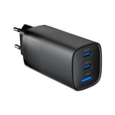 Gembird PD nabíječka 1xUSB-A 2xUSB-C 65W černá