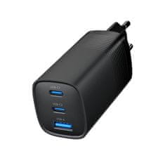 Gembird PD nabíječka 1xUSB-A 2xUSB-C 65W černá