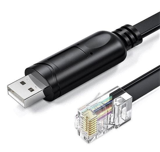 W-STAR Redukce USB/RJ45, 1,5m, console cable RS232, CCRJ45RS232