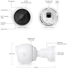 Ubiquiti IP kamera UniFi Protect UVC-G5-Bullet, outdoor, 4Mpx, IR, PoE napájení, LAN 100Mb (3-pack)