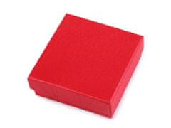 Kraftika 1ks červená třpytivé krabička na šperky 9x9 cm