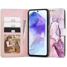 Tech-protect Knížkový obal na Samsung Galaxy A55 5G Tech-Protect Wallet Marble