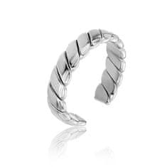 Marc Malone Otevřený ocelový prsten Morgan Silver Ring MCJ.R1025