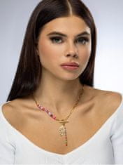 Emily Westwood Hravý pozlacený náhrdelník s korálky Annie EWN23076G