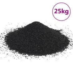 Vidaxl Akvarijní písek 25 kg černý 0,2–2 mm