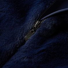 Vidaxl Dětský kabát umělá kožešina námořnicky modrý 116