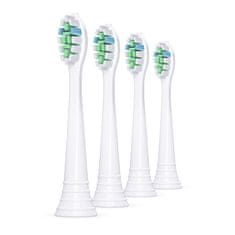 Ultrasonic Náhradní hlavice pro Philips Sonicare W2 Optimal White , 4 ks, bílé