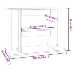 Vidaxl Stojan na akvárium černý 80 x 35 x 60 cm kompozitní dřevo