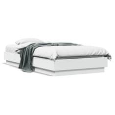 shumee Rám postele s LED osvětlením bílý 75 x 190 cm