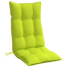Petromila Podušky na židli s vysokým opěradlem 2 ks jasně zelené oxford