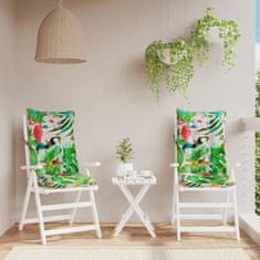 Petromila Podušky na židli s vysokým opěradlem 2 ks vícebarevné textil