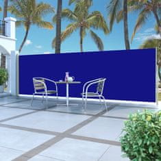 Vidaxl Zatahovací boční markýza / zástěna 160 x 500 cm modrá