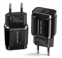 GORDON G33 Rychlonabíječka SMART, 1x USB 3.0 Quick Charge černá