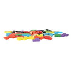 WOWO Dřevěné Puzzle Tetris Kreativní Skládačka s 40 Bloky pro Děti