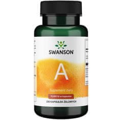 Swanson Doplňky stravy Swanson Vitamin A 10.000 Iu (250 kapslí) 7075