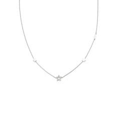 Liu.Jo Slušivý ocelový náhrdelník s hvězdami Essential LJ2185