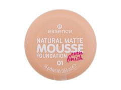 Essence 16g natural matte mousse, 01, makeup