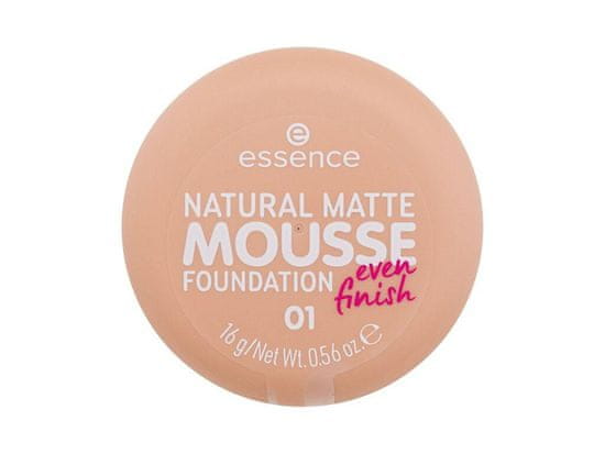 Essence 16g natural matte mousse, 01, makeup