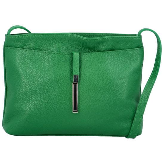 Delami Vera Pelle Dámská kožená kabelka Mirna, výrazná zelená