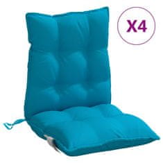 Petromila Podušky na židli s nízkým opěradlem 4 ks světle modré oxford