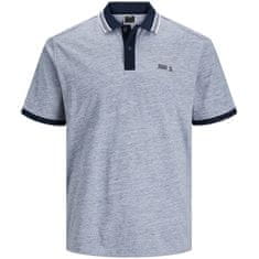 Jack&Jones Pánské polo triko JCOMELANGE Standard Fit 12252394 Navy Blazer (Velikost S)