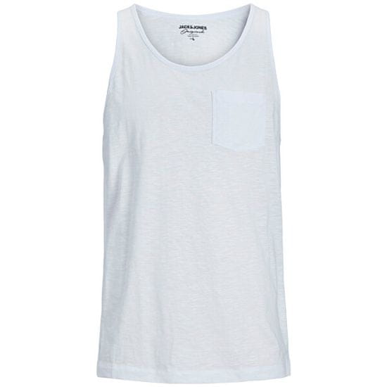 Jack&Jones Pánské tílko JORTAMPA Standard Fit 12252180 Bright White