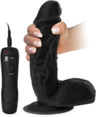 XSARA Vibrátor realistický žilnatý penis dildo s přísavkou - 7 funkcí - 74181824