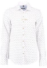 Orbis textil Orbis košile dámská bílá s šedými jelínky 3971/12 dlouhý rukáv Varianta: 36