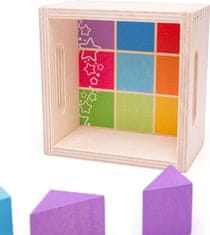 Bigjigs Toys Dřevěné kostky PRVNÍ SET 17 ks vícebarevné