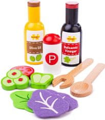 Bigjigs Toys Set na salát FOOD vícebarevný