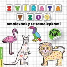 Kneblová Radka: Zvířata v ZOO omalovánky se samolepkami