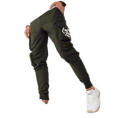 Dstreet Pánské bojové kalhoty zelené ux4165 M