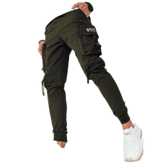 Dstreet Pánské bojové kalhoty zelené ux4169 XXL