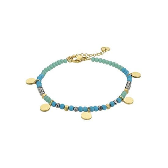 Marc Malone Korálkový náramek Gianna Blue Bracelet MCB23006G