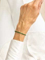 Marc Malone Tenisový pozlacený náramek Tessa Green Bracelet MCB23055G