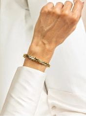 Marc Malone Stylový pevný náramek Tatum Gold Bracelet MCB23052G