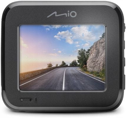  autokamera mio mivue c595 ips displej snímač s nočním viděním full hd rozlišení videa 3osý gsenzor široký zorný úhel snadná instalace nalepovací držák automatické zapnutí 