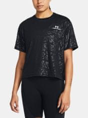 Under Armour Tričko Vanish Energy Emboss Crop SS-BLK S