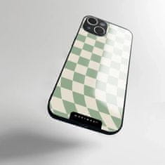 Mobiwear Prémiový lesklý kryt Glossy - Apple iPhone 5 / 5S / SE - GA58G Zelená a béžová šachovnice