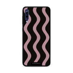 Mobiwear Prémiový lesklý kryt Glossy - Samsung Galaxy A50 - GA54G Fialové vlnky