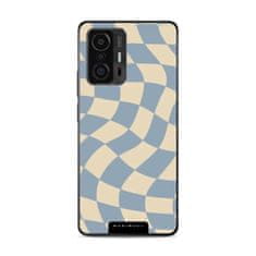 Mobiwear Prémiový lesklý kryt Glossy - Xiaomi 11T / 11T Pro - GA59G Modrá a béžová šachovnice