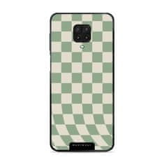 Mobiwear Lesklý kryt Glossy - Xiaomi Redmi Note 9 Pro / Note 9S - GA58G Zelená a béžová šachovnice