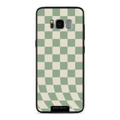 Mobiwear Prémiový lesklý kryt Glossy - Samsung Galaxy S8 - GA58G Zelená a béžová šachovnice