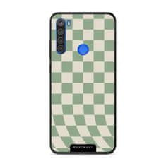 Mobiwear Prémiový lesklý kryt Glossy - Xiaomi Redmi Note 8T - GA58G Zelená a béžová šachovnice