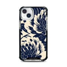 Mobiwear Ultimátní odolný kryt MagSafe Elite Bumper - Apple iPhone 14 Plus - DA40D Modré a béžové květy