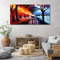 COLORAY.CZ Obraz na plátně Lampa parku 140x70 cm