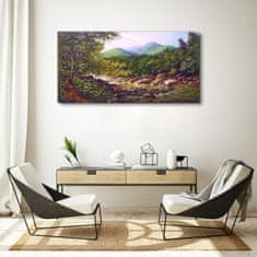 COLORAY.CZ Obraz na plátně Las River Stones Mountains 120x60 cm