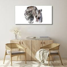 COLORAY.CZ Obraz na plátně Zebra Animal Strips 120x60 cm