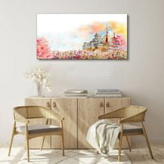 COLORAY.CZ Obraz na plátně Abstrakce Zámecké květiny 120x60 cm